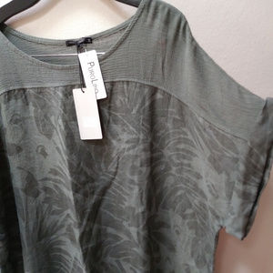 LUNGO L'ARNO Made In Italy Linen V-neck Tie Waist Floral Print Mini Dress